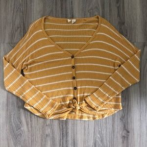 Striped button down long sleeve